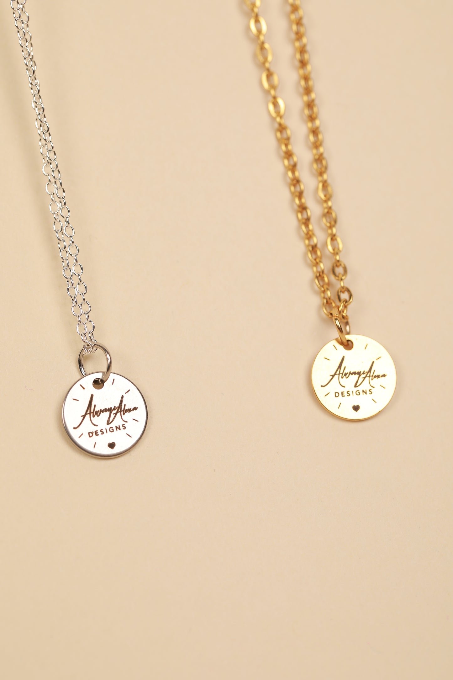 Always Alexa Necklace/Circle Pendant