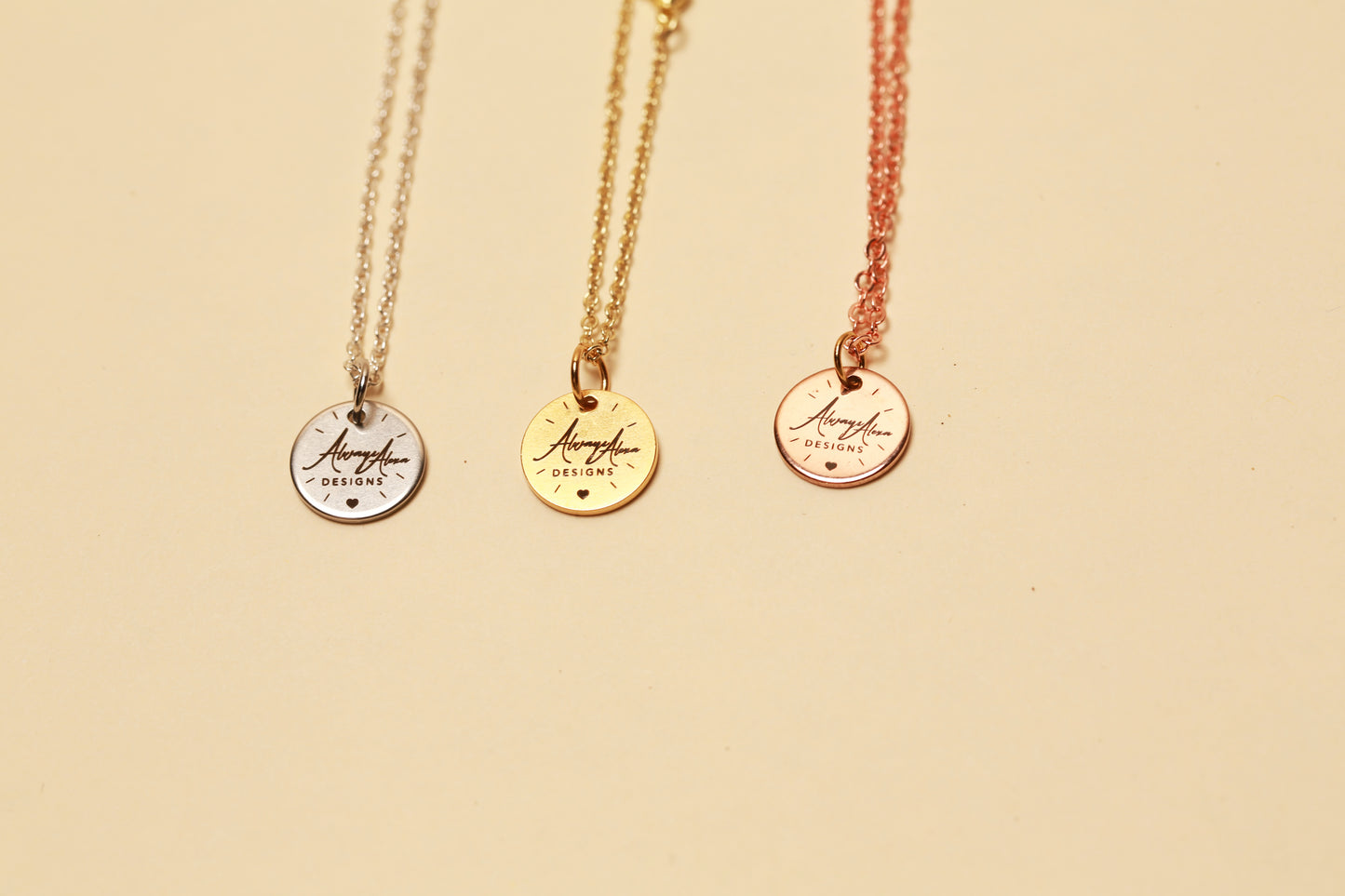 Always Alexa Necklace/Circle Pendant