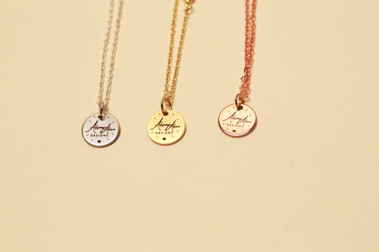 Always Alexa Necklace/Circle Pendant